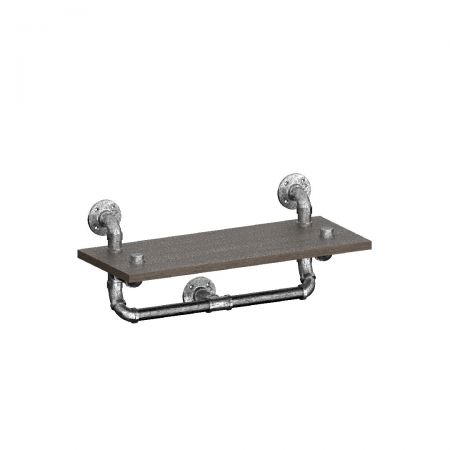Antique silver, imitated water pipe structure, with iron material.
